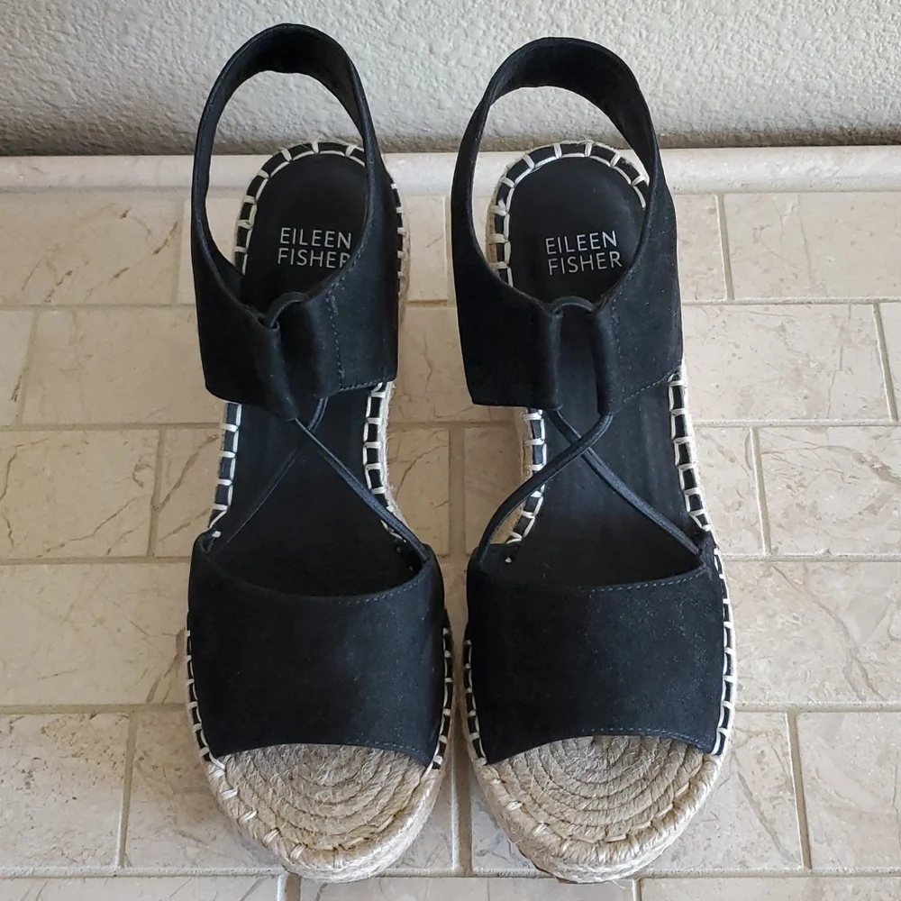 NEW Eileen Fisher Espadrille Sandals - Picture 5 of 8